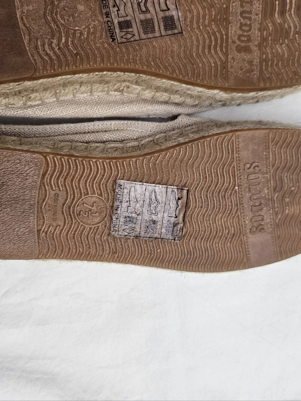 Soludos Beige Canvas Cherry Embroidered Slip-On Espadrilles Size 7.5